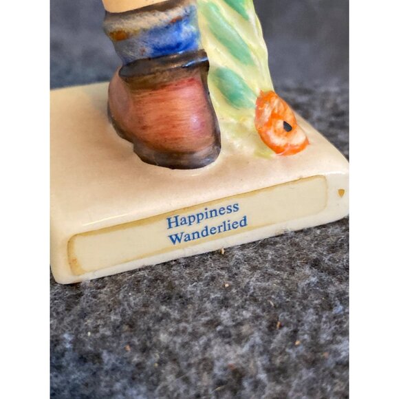 VTG Goebel Hummel Happiness Figurine Girl with Instrument 86 TMK 6 No Bee - Picture 6 of 9